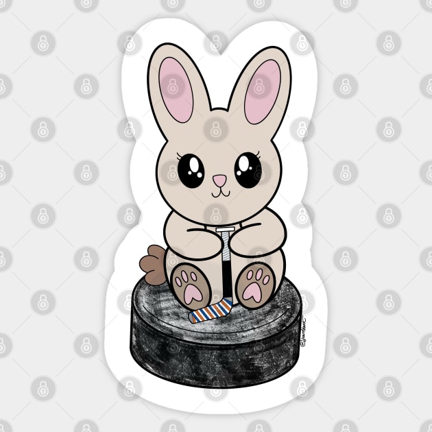 Puck Bunny (Edmonton) Sticker by jberoldart